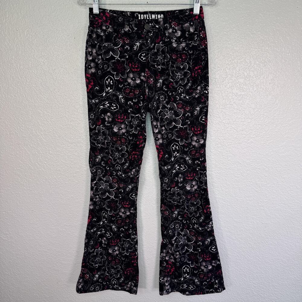 Idyllwind Pants Womens 4 Floral Corduroy Flare Jeans Paisley Western Miranda